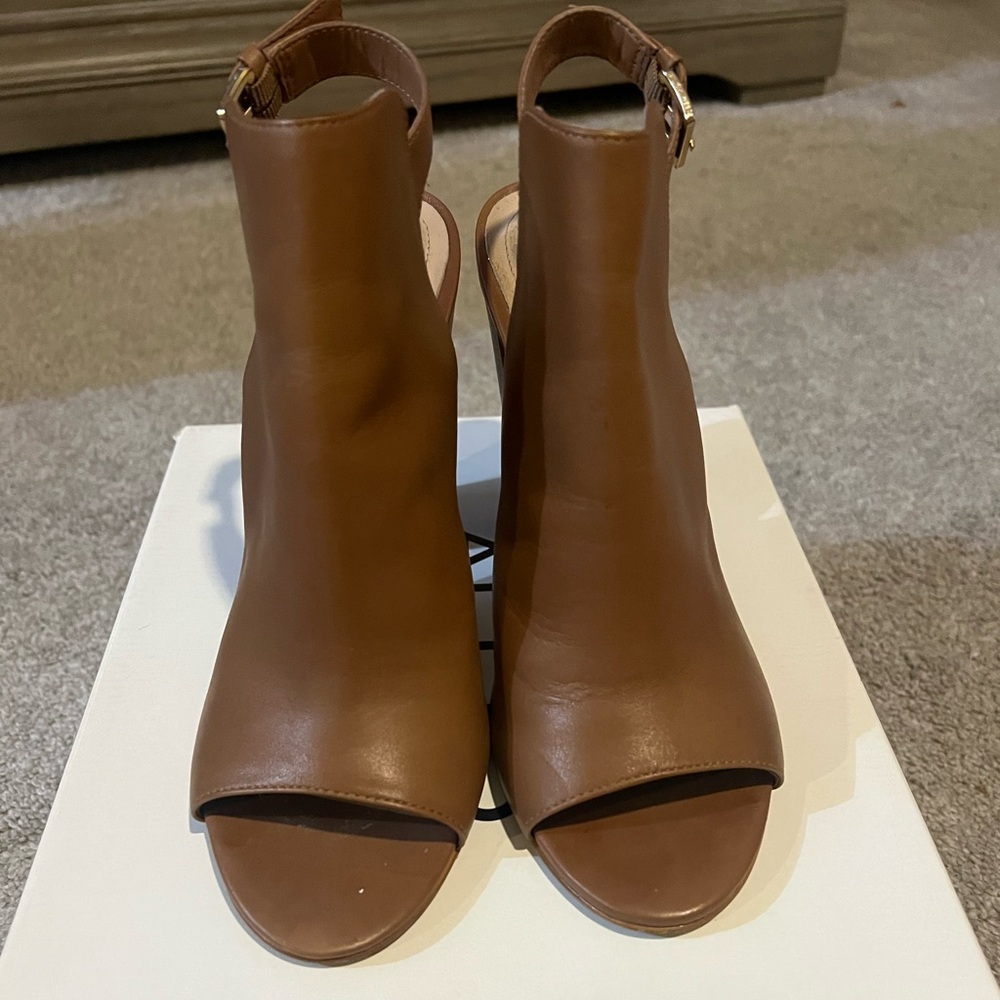 Also Women’s Peep Toe Heels with Strap back